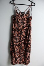 Peacocks Womens Palm Print Maxi Beach Dress - Size Medium (i52)