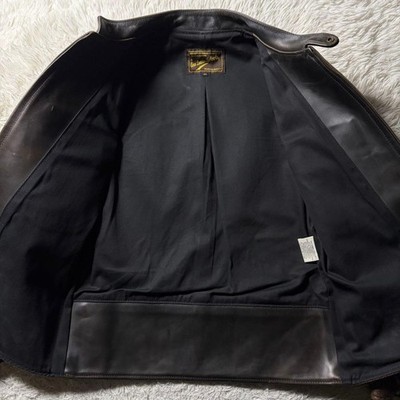 AEROLETHER size42　ビンテージ Aero Leather Used in Japan Horsehide Riders Jacket 42 Genuine