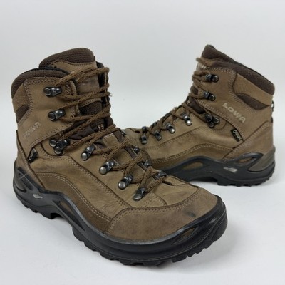 Lowa Renegade GTX Mid Ws Shoes Womens Size 8 Brown Gore Tex Hiking Trail