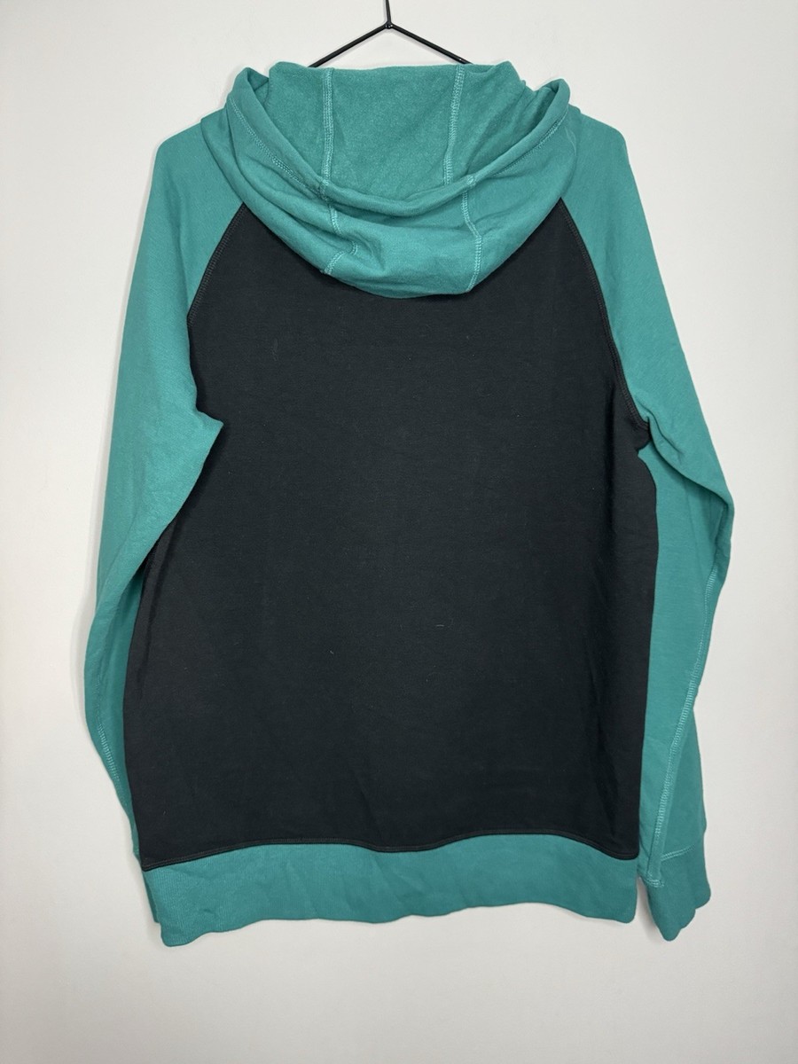 LL Bean Hoodie Men’s Medium  Black Green Aztec Tribal Sweatshirt Hoodie Outdoor View 4