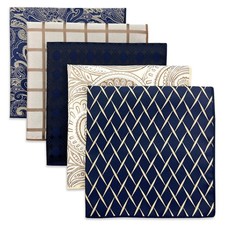 5 Pack Men's Pocket Squares Set 12.6" Formal Handkerchiefs for Suits Weddings...