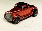 VINTAGE HOT WHEELS Redline Classic 36 Ford Coupe Red Filler/Restore Condition