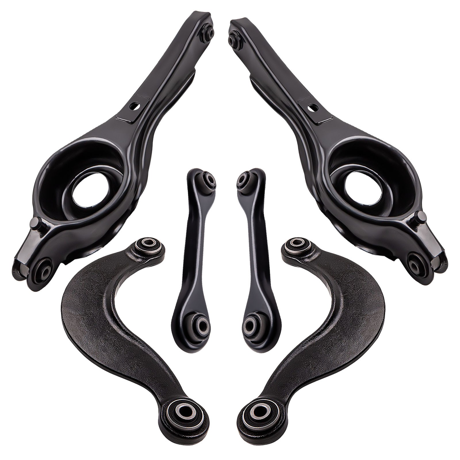 6x Rear Lower Upper Suspension Control Arm Set for Ford Focus 1998-2004 & C170 - Image 2