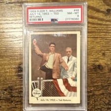 Fleer 1959 Ted Williams Ford Frick #48 July 14, 1953 Rookie PSA 8 Baseball