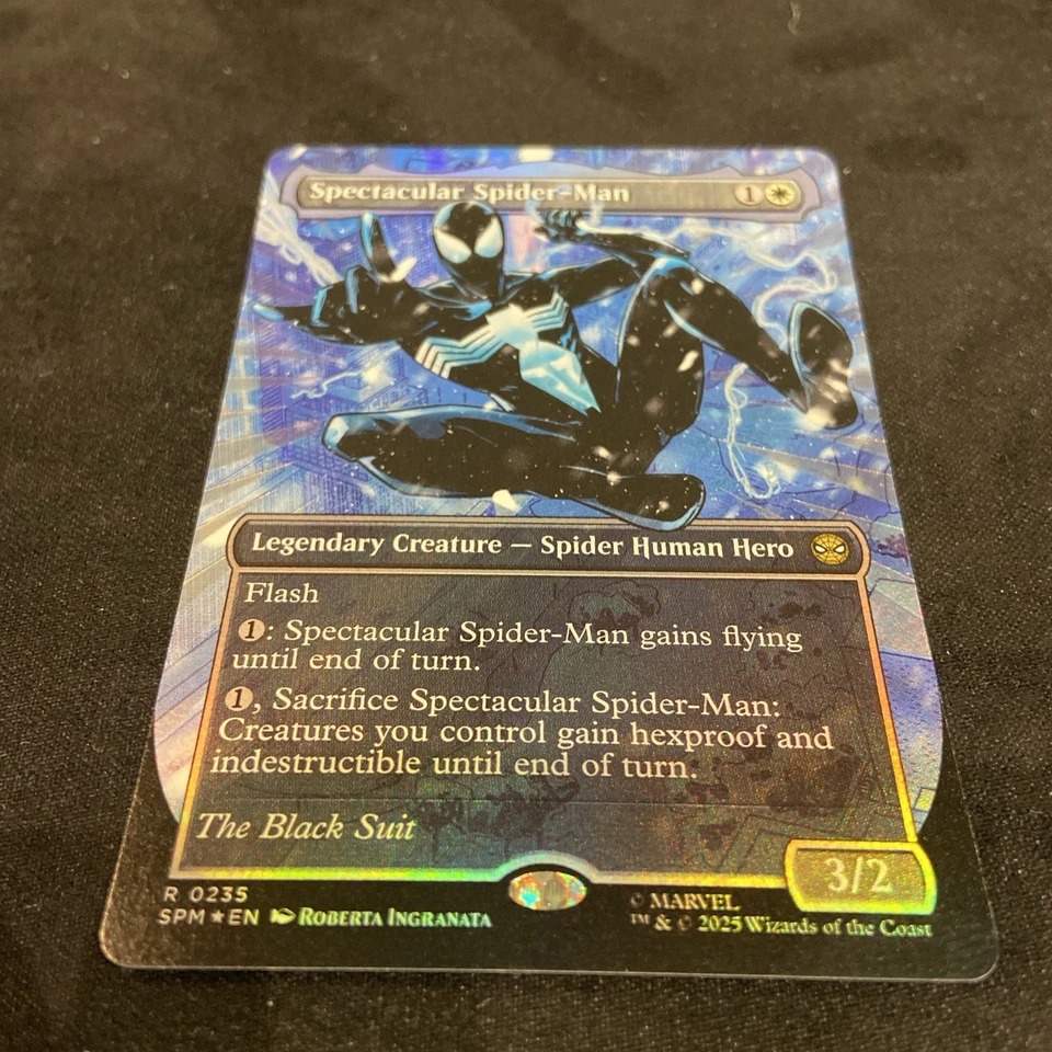 Spectacular Spider-Man #235 (Borderless) (Textured Foil) “The Black Suit” MTGSPM - Image 4 of 4