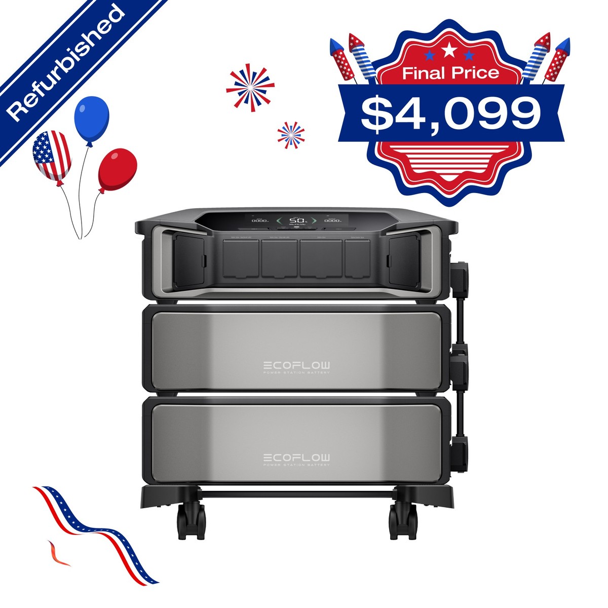 EcoFlow DELTA Pro Ultra 12kWh Power Station Lifepo4, Certified