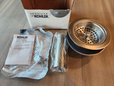 Kohler K-8801-VS Duostrainer Basket Strainer w/Drain  Tailpiece Stainless