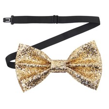 Luckyvestir Men's Bowtie, Sequin Bow Tie for Men Pre-Tied Adjustable Sparkly ...