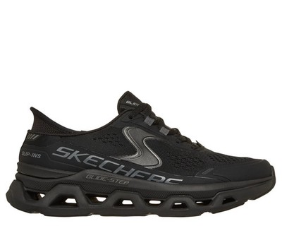 Skechers Women Shoes Slip Ins Glide Step Black Altus Comfort