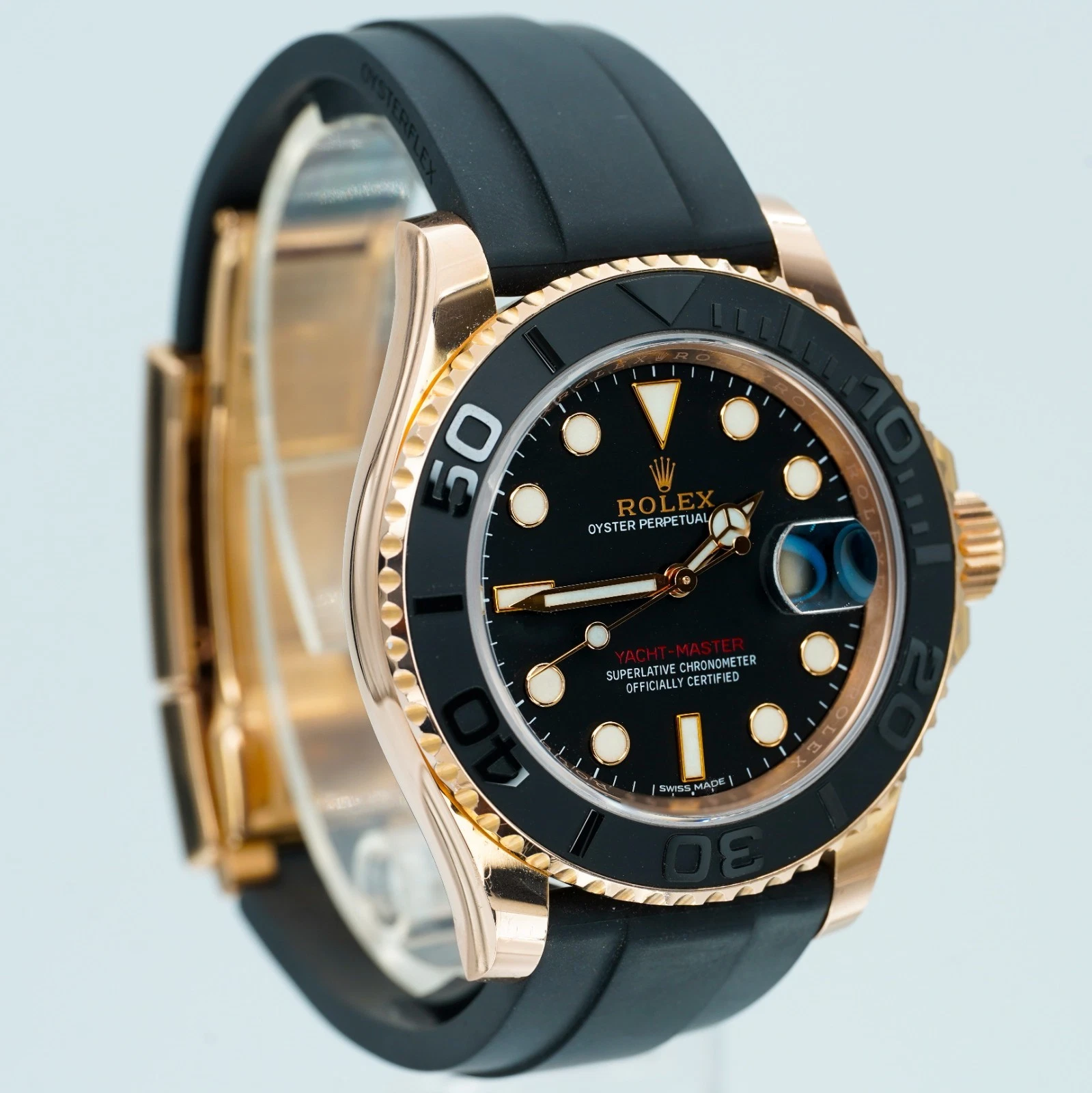 Rolex Yacht-master 40mm 116655 Rose Gold Oysterflex BOXES/PAPERS!