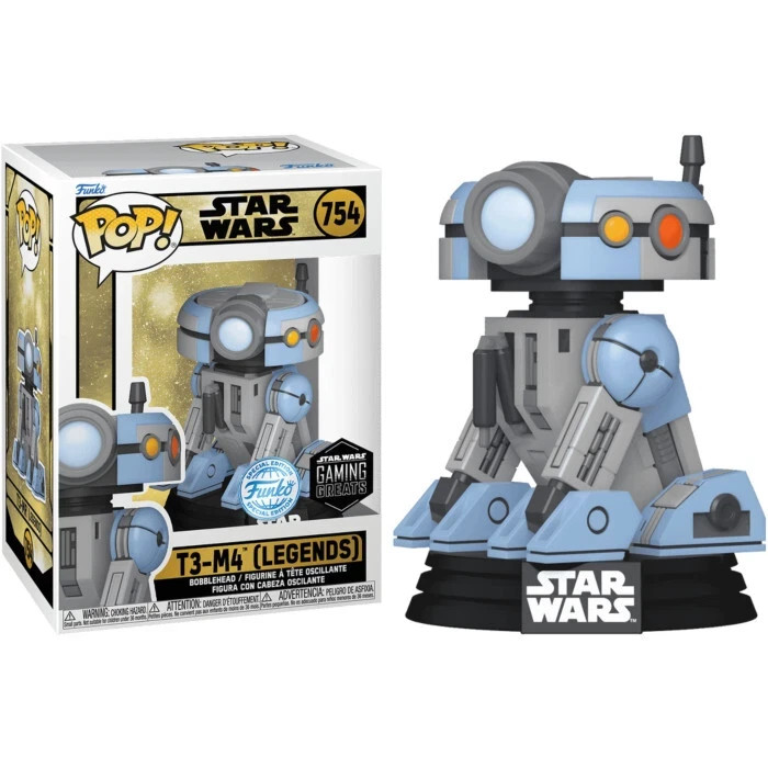 T3-M4 Legends 754 Funko POP! Star Wars KOTOR #754 Gaming Greats + Protector!