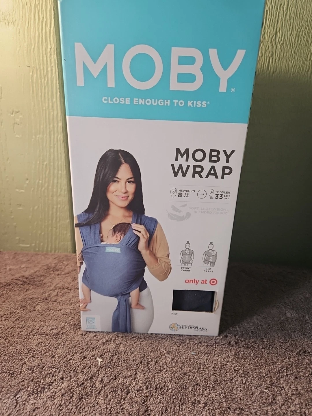 Moby Wrap Baby Carrier Sling Blue Read Description