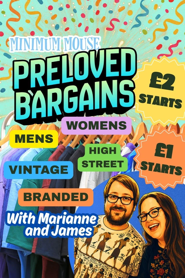 WE'RE BACK! Preloved Womens and Mens - £1 and £2 starts!
