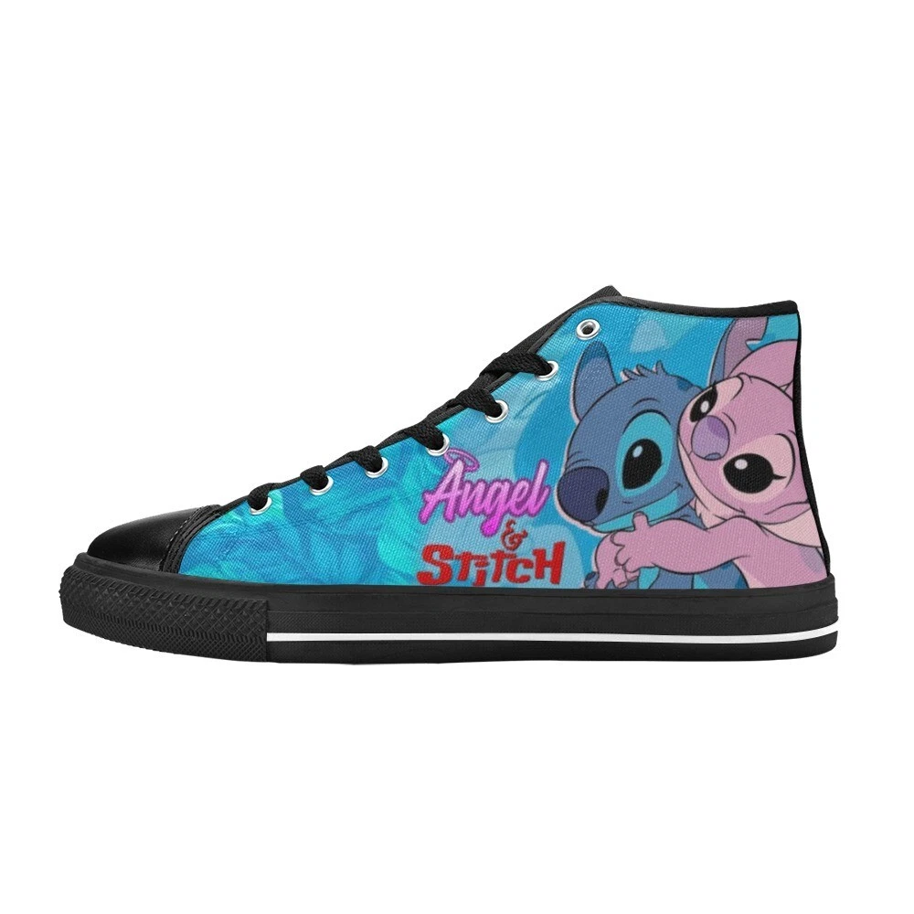 Stitch and Angel High Top Shoes Sneakers