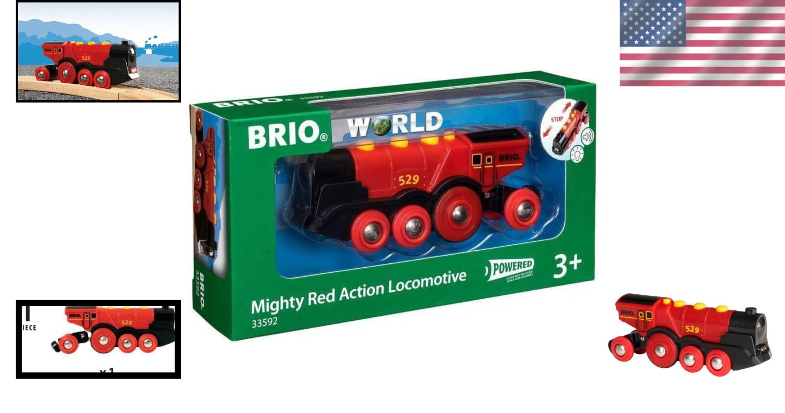 Mighty Red Action Locomotive Slide 2