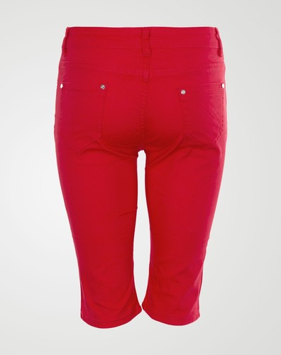 Nuevos pantalones cortos informales de combate de verano para mujer damas Chino Capri de algodón de carga - Imagen 10 de 27