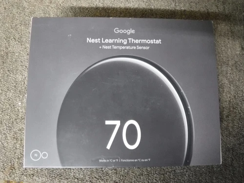 *NEW* Google Nest Learning Thermostat (4th Gen) Polished Obsidian, GA05169-US