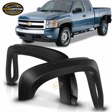 Fits 07-13 Chevy Silverado 1500 Short Bed OE Style Trunk Fender Flares Trim