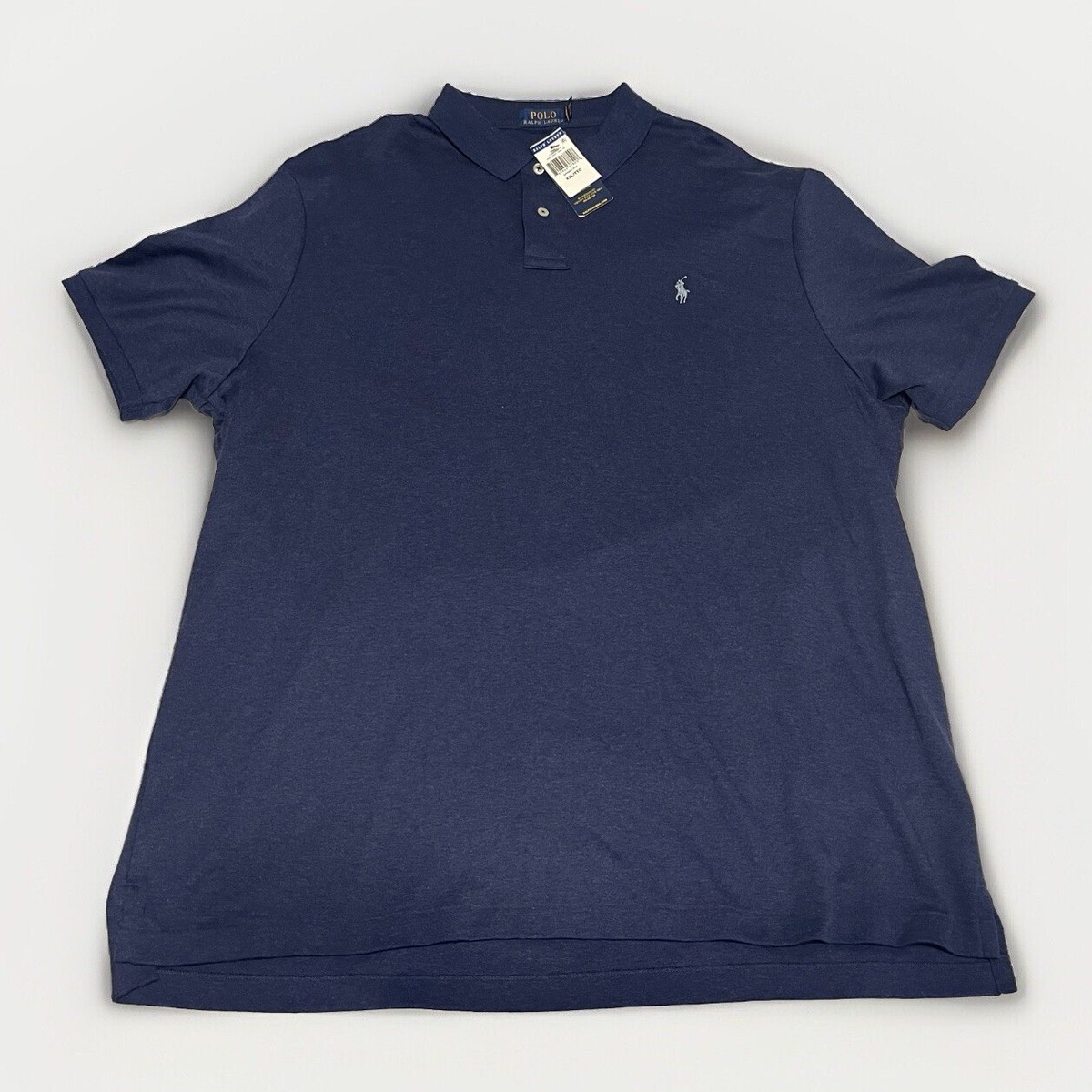 POLO RALPH LAUREN ネイビー ポロシャツ　US Sサイズ POLO RALPH LAUREN Men's Navy Blue 100% Cotton Polo Shirt Size 2XL