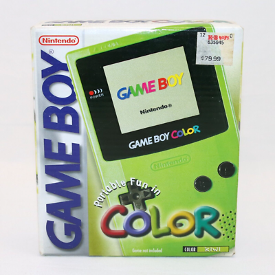 Nintendo Game Boy Color Kiwi Green Console - New, Factory Sealed