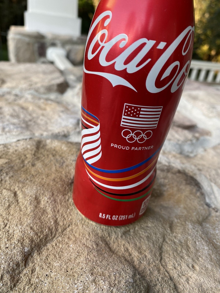 Coke Cola Mini Aluminum Bottle Olympic. Purchased In Japan