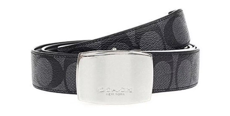 COACH Heritage Signature Coated Canvas Reversible Black  display picture 3