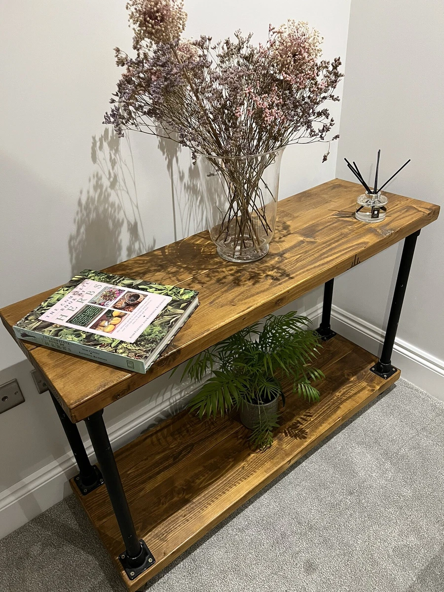 Custom wood cheap console table