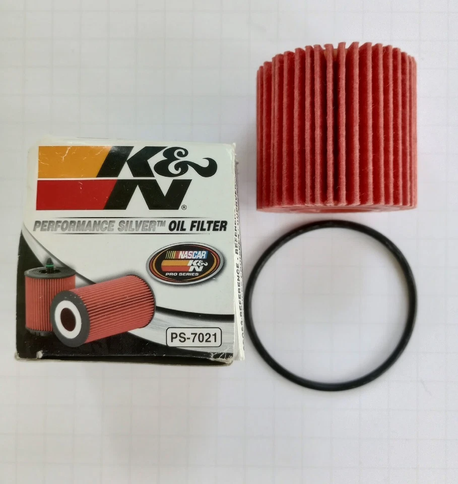 Filtro de aceite K&N PS-7021 para 09-21 Toyota Corolla 10-20 Prius 11-17 Lexus CT200h Foto 2 de 2