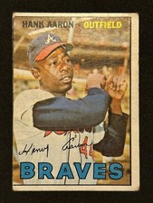 Hank Aaron 1967 Topps #250 G/VG