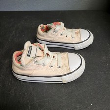 Converse All Star Chuck Taylor Low Top Infant Size 4 Pink Canvas Sneaker Shoes