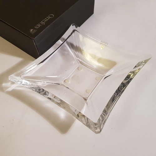 Orrefors Swedish Crystal Polaris Flat Bowl Dish 14cm Sweden Nordic modern design - Bild 12 von 12