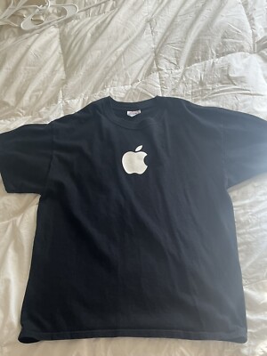 Vintage 90s Apple Think Different Graphic T Shirt Black Large