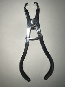 Dental, Rubber Dam Clamp Forceps, Ivory,  PREOWNED x 2