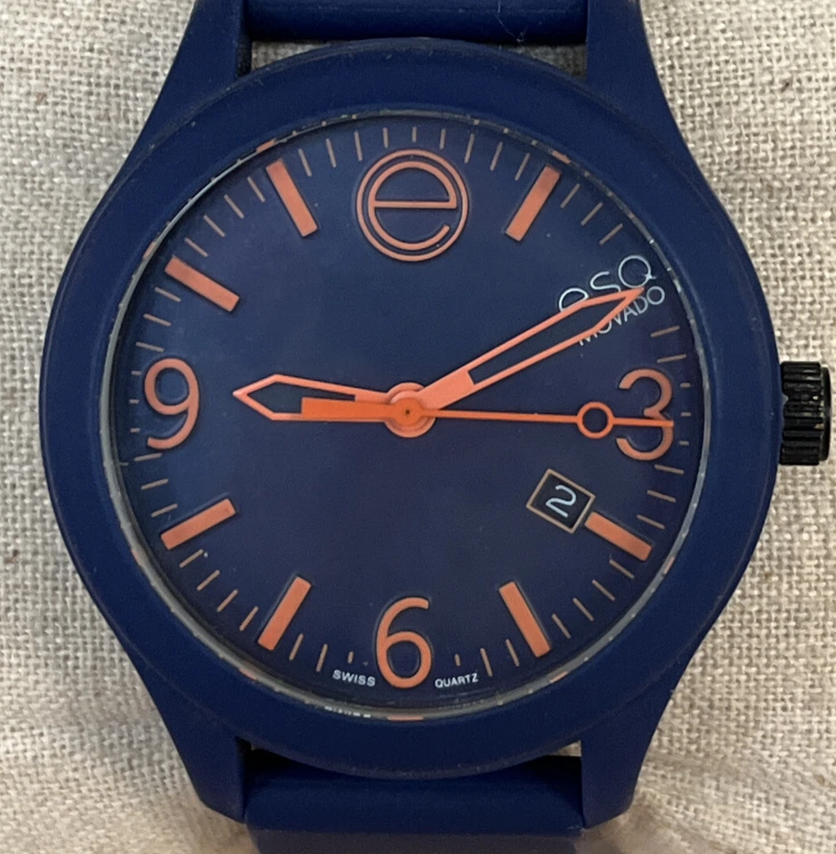 ESQ Movado ONE Reloj Mujer 36MM Acero Silicona Movimiento Suizo Cuarzo Batería Nueva Foto 2 de 4
