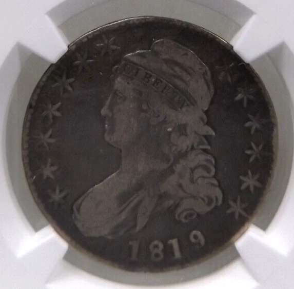 1819 Capped Bust Half Dollar - NGC F12 - #2160310-016 - Image 2 of 4