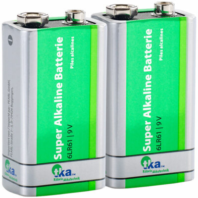 tka 9 Volt Block: 2er-Set Superlife 9V-Block Alkaline-Batterie