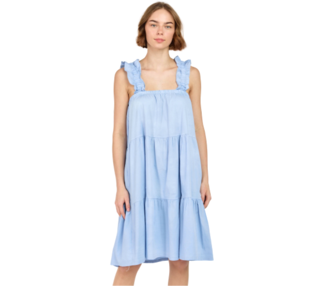 knee length dresses for ladies Acler Online AU Dales Mini Dress, Cobalt, AU10 US6, 100% Cotton