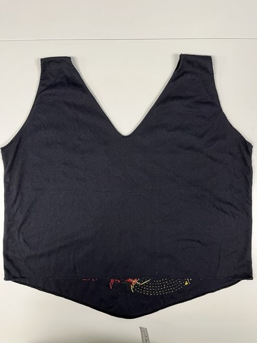 Women's Vintage 80's Sequin Dance Club T-Shirt M-L Black Knit Fame Flashdance - Picture 3 of 8