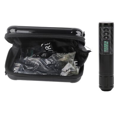 2 In 1 Wireless Tattoo Pen Kit Cartridge Needle OLED Display Stroke 3 WPD