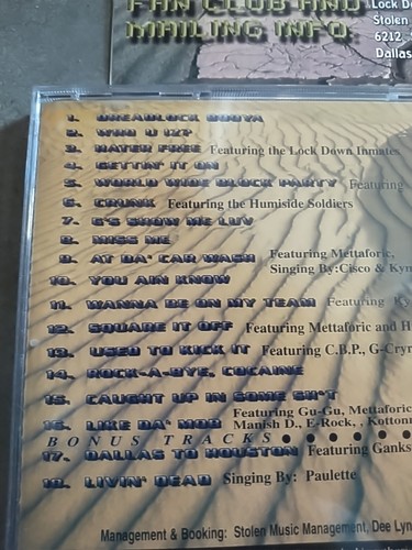 Oak Cliff Assassin - Hater Free (CD, 1997) First pressing! NEAR MINT NM/NM RARE! - Imagen 8 de 15