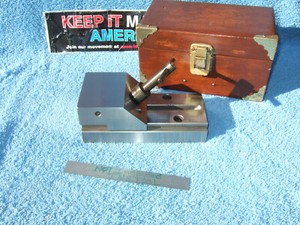 HERMANN SCHMIDT USED V0-4 GRIND VISE CASE&WRENCH TOOLMAKER MACHINIST INSPECT #B1