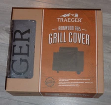 Traeger Ironwood 885 Full Length Grill Cover, BAC513 Gray W/TRAEGER Logo (New!)