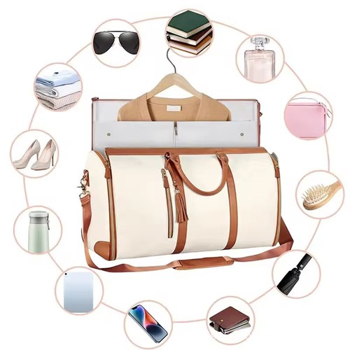 Bolsa de traje de viaje bolsa de equipaje plegable de gran capacidad ~ J ~ DE - Imagen 5 de 24
