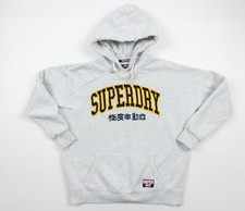 Superdry Sweatshirt Womens 6 Gray Hoodie Pullover Ladies Sweater Casual Outdoors