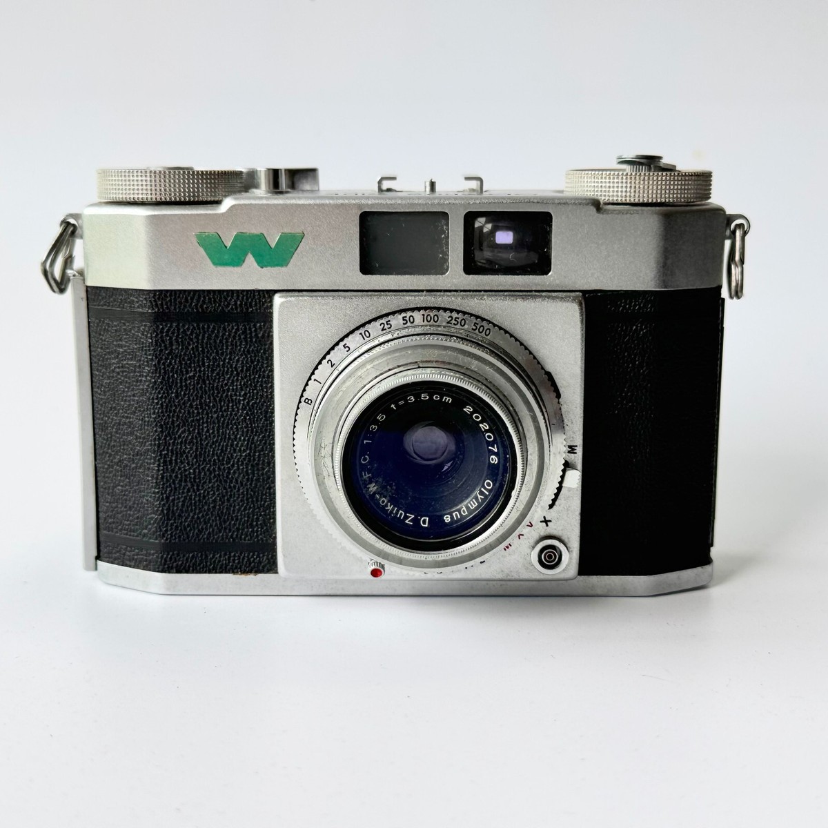 EXC+++)Vintage 1995 Olympus WIDE 35mm Film Camera Silver F3.5 Lens