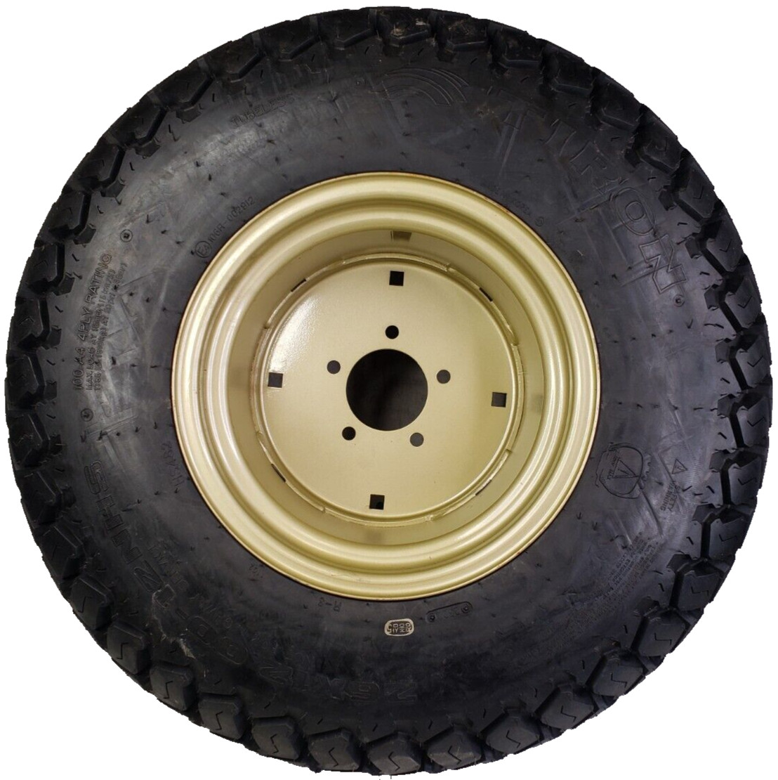 26x12.00-12 Tire Wheel Rim Mahindra Garden Compact Tractor Mower 4ply R-3 Turf