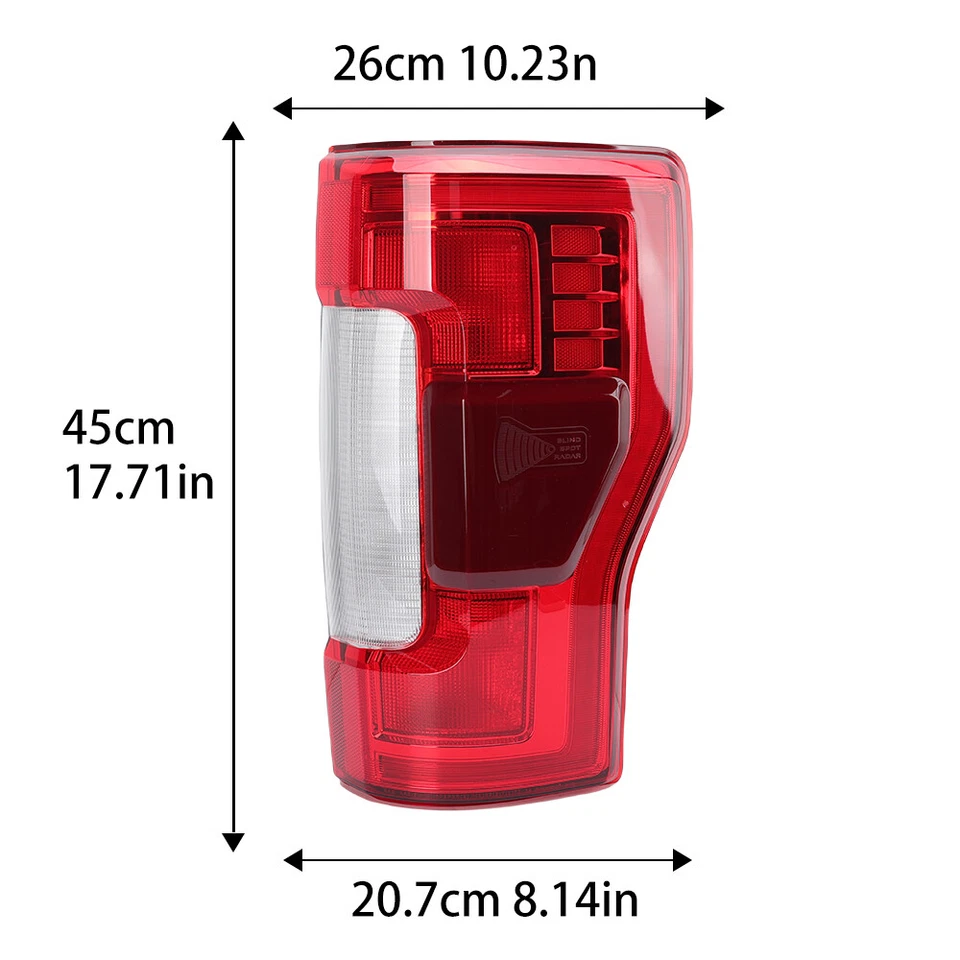 Lanterna traseira de LED direita com ponto cego para Ford F250 F350 Lariat 2017-2019 KC3Z13404B - Imagem 4 de 4