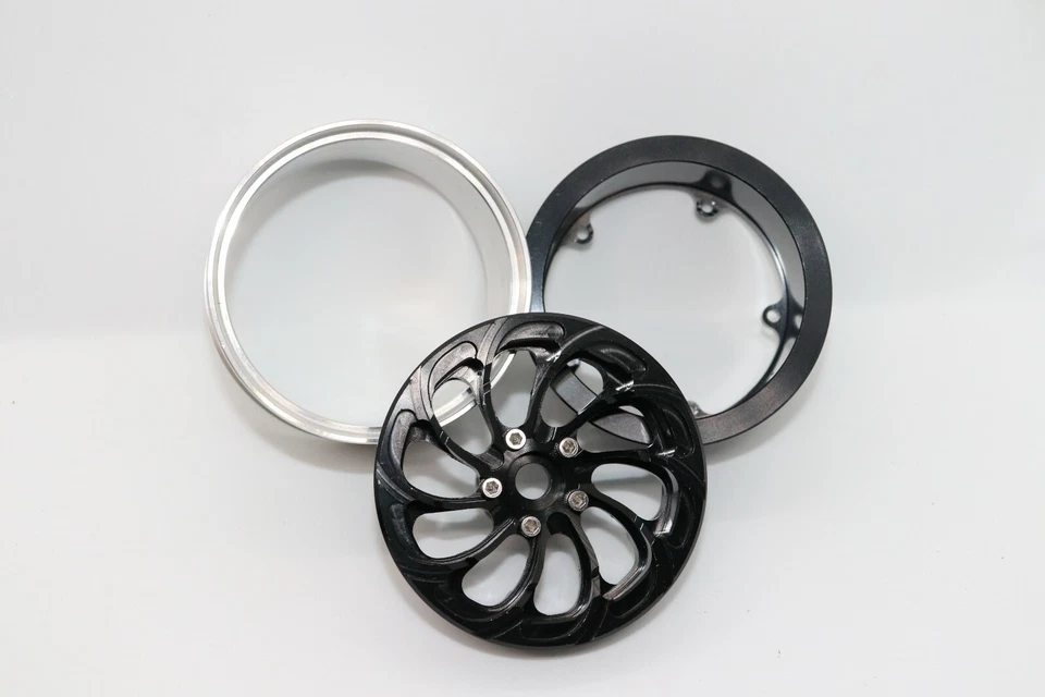 RC Crawler Alufelgen 2.2 Zoll Beadlock Reifen Kompletträder Scaler 1/10 1/8 12mm - Bild 4 von 4