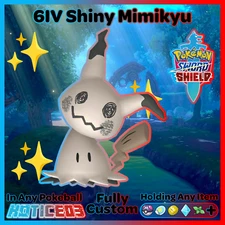 MIMIKYU ✨ SHINY 6IV ✨ Pokemon SWORD and SHIELD Battle Ready +MasterBall