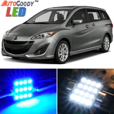 10 x Premium Blue LED Lights Interior Package Kit 2006-2015 Mazda 5 + Tool